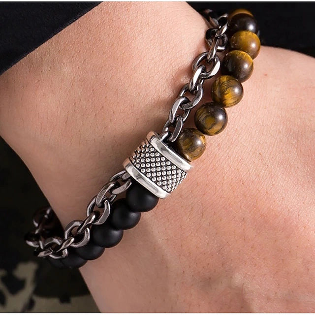 Sahara Cart™ Beaded Chain Bracelet for Men & Women – سوار سلسلة الخرز للرجال والنساء